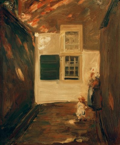 Alley in Leiden by Max Liebermann